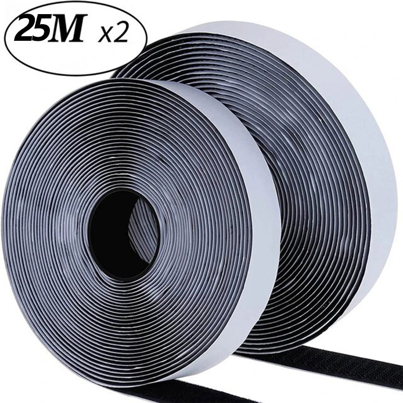 Gear Tie Reusable - Samoprzylepna taśma rzepowa 1M 5M 25M