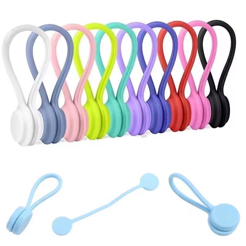 Gear Tie Reusable - Silikonowe magnetyczne opaski na kable, silikonowe