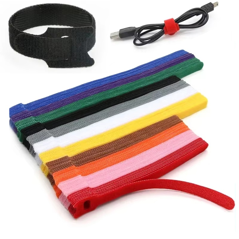 Gear Tie Reusable - 10-50 SZT. Kolorowe, wielokrotnego użytku opaski