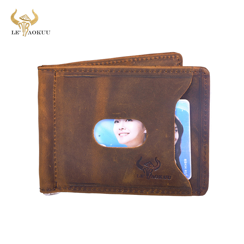 Money Clip Magnetic - Jakość skóra mężczyźni magnetyczny klip na