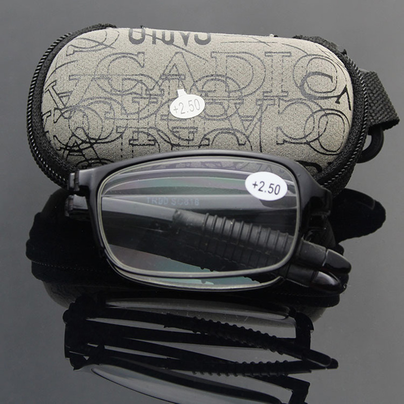 Wallet Slim Titanium - Designerskie okulary do czytania mężczyźni kobiety