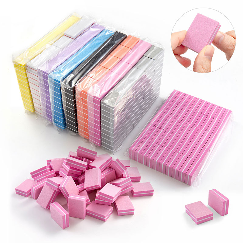 Nail File Titanium - 10/50 szt. Mini Gąbki Polerskie do
