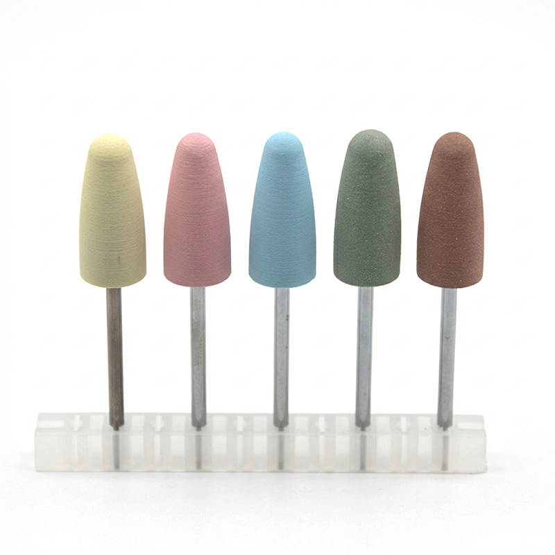 Nail File Titanium - 5 sztuk/zestaw Silikonowe Frezy do Paznokci