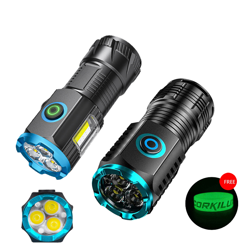Edc Carry Flashlight - Przenośna bateria 18350 typu C USB