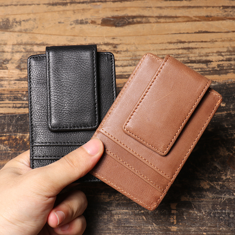 Money Clip Magnetic - Męski, smukły portfel na pieniądze z