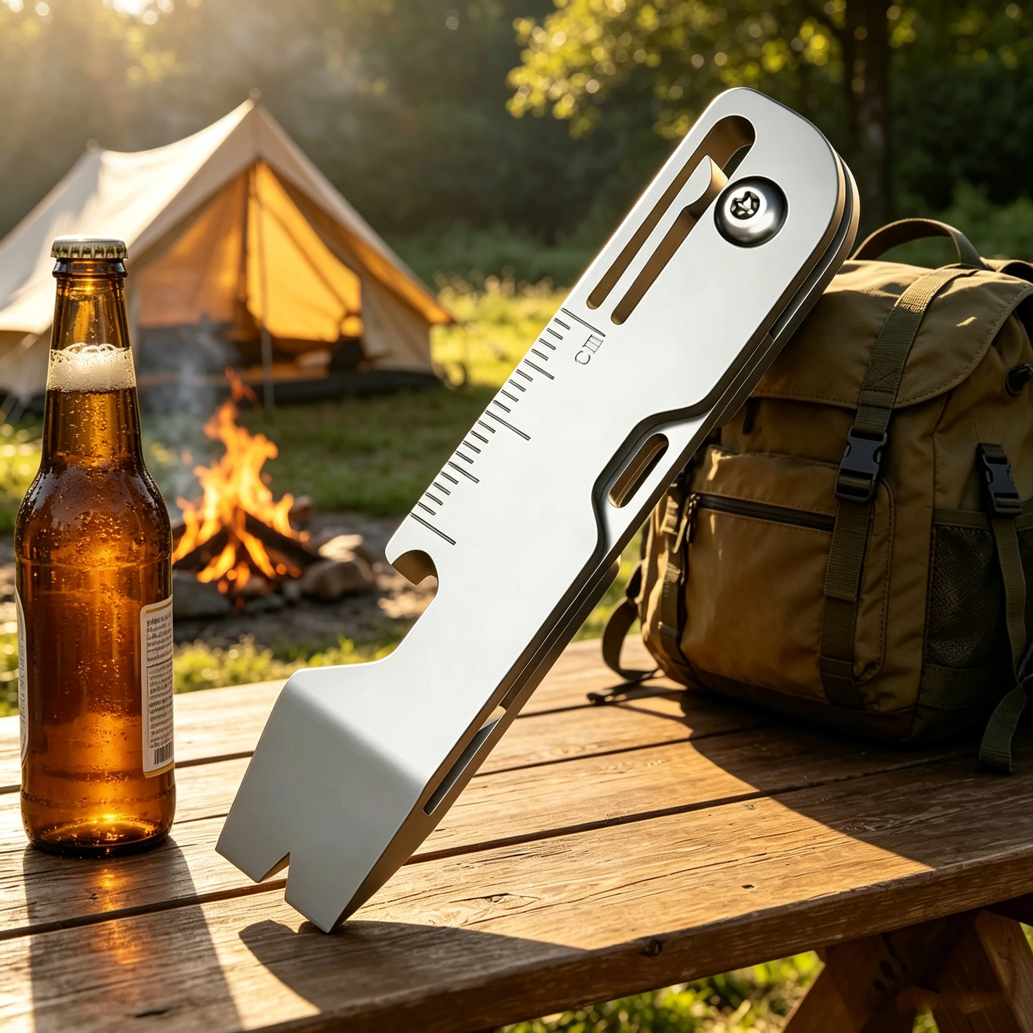 Titanium Pry Bar - Wielofunkcyjny brelok ze stopu tytanu z