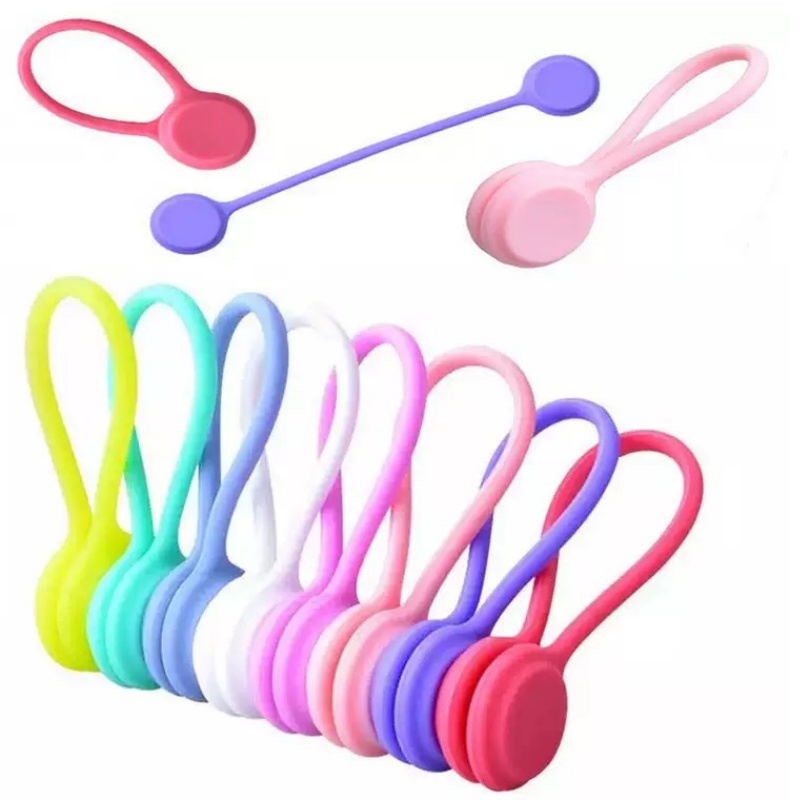 Gear Tie Reusable - Silikonowe magnetyczne opaski na kable, silikonowe