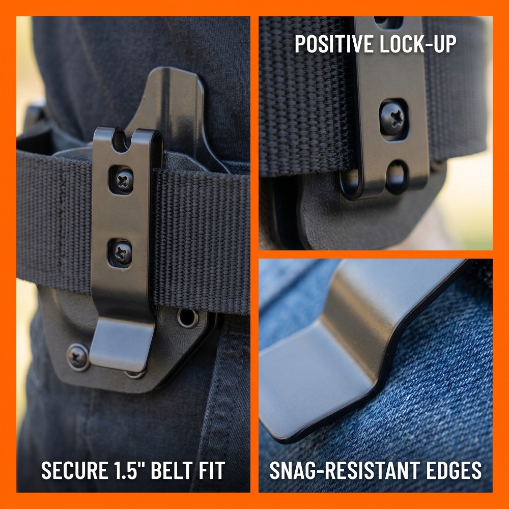 Edc Carry Clip - Metalowy Klips Kieszonkowy Klips Mocujący Śruby
