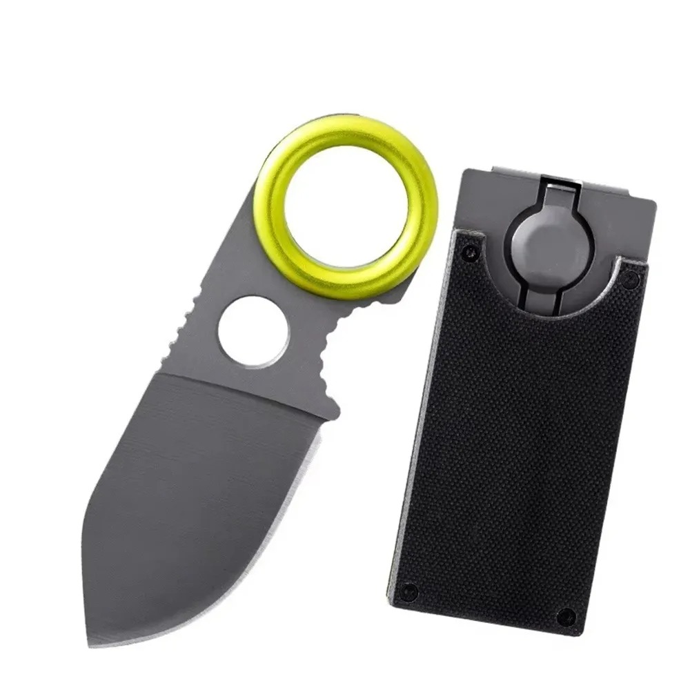 Edc Pocket Carry Fixed Blade - Mini EDC Nóż Pierścieniowy ze Stałą