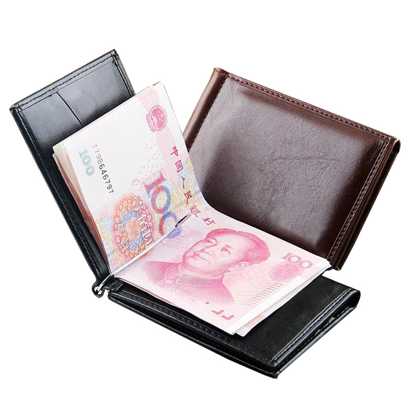 Money Clip Magnetic - Gorąca sprzedaż moda męska skórzany portfel