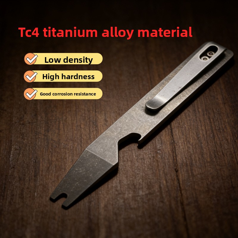 Tytanowy łom EDC, narzędzie wi – Titanium Pry Bar recenzja i cena
