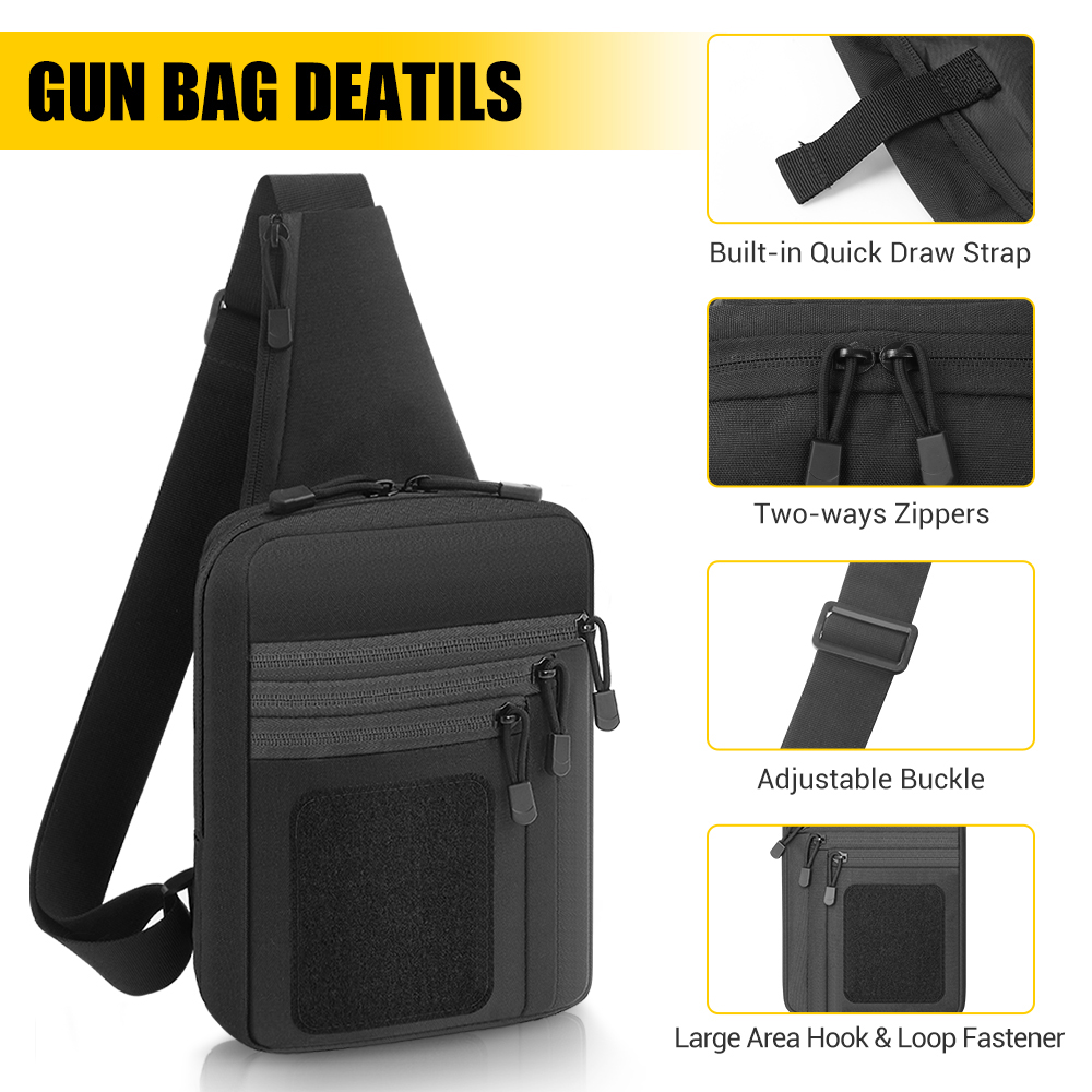 Taktyczna torba na pistolet, k – Edc Concealed Carry Bag recenzja i cena