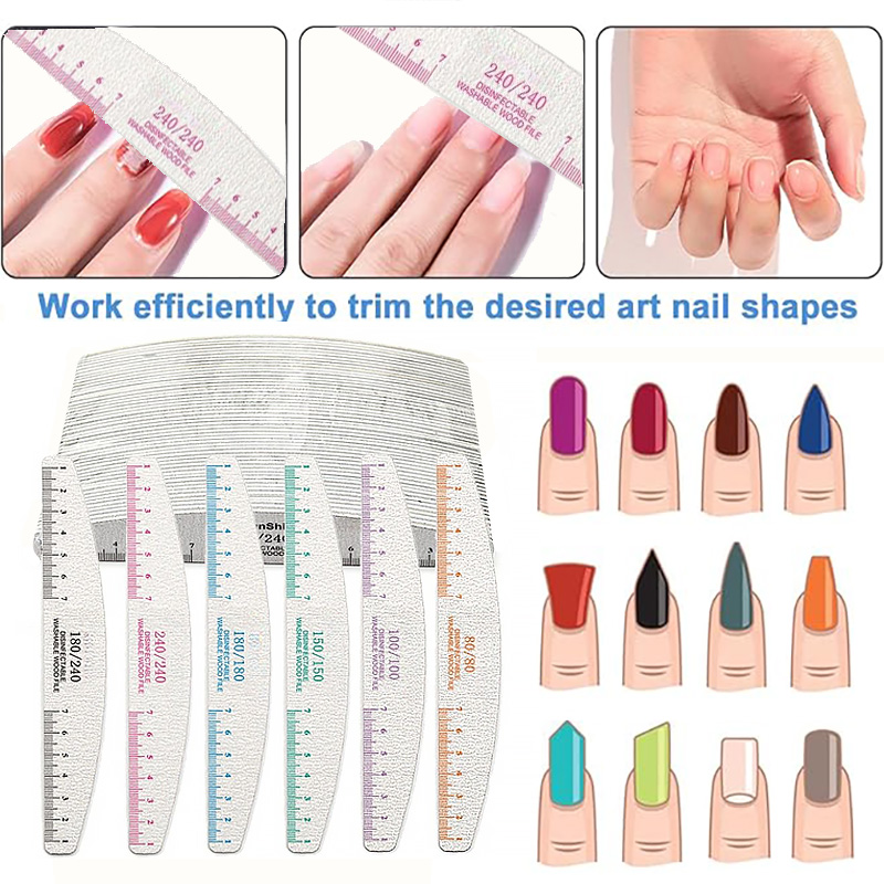 50/100szt Rule Print Pilnik do – Nail File Titanium recenzja i cena