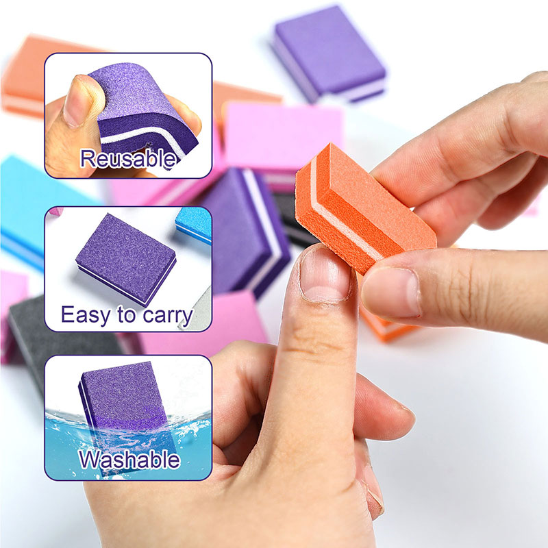10/50 szt. Mini Gąbki Polerski – Nail File Titanium recenzja i cena