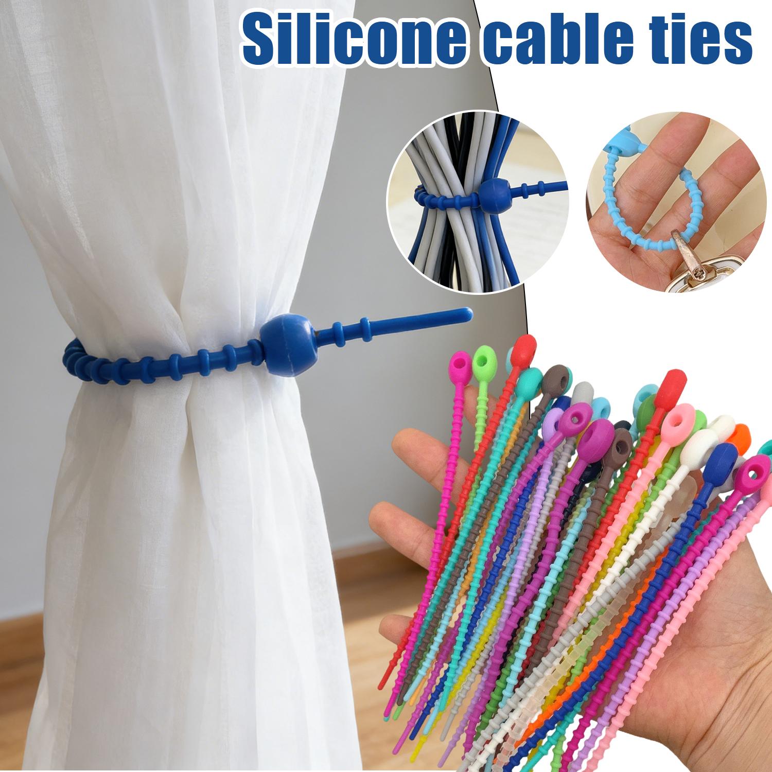 200 sztuk/partia Silikonowe, w – Gear Tie Reusable recenzja i cena
