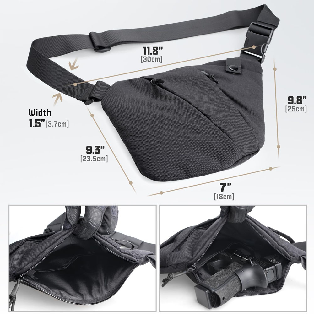 Taktyczna ukryta torba do nosz – Edc Concealed Carry Bag recenzja i cena