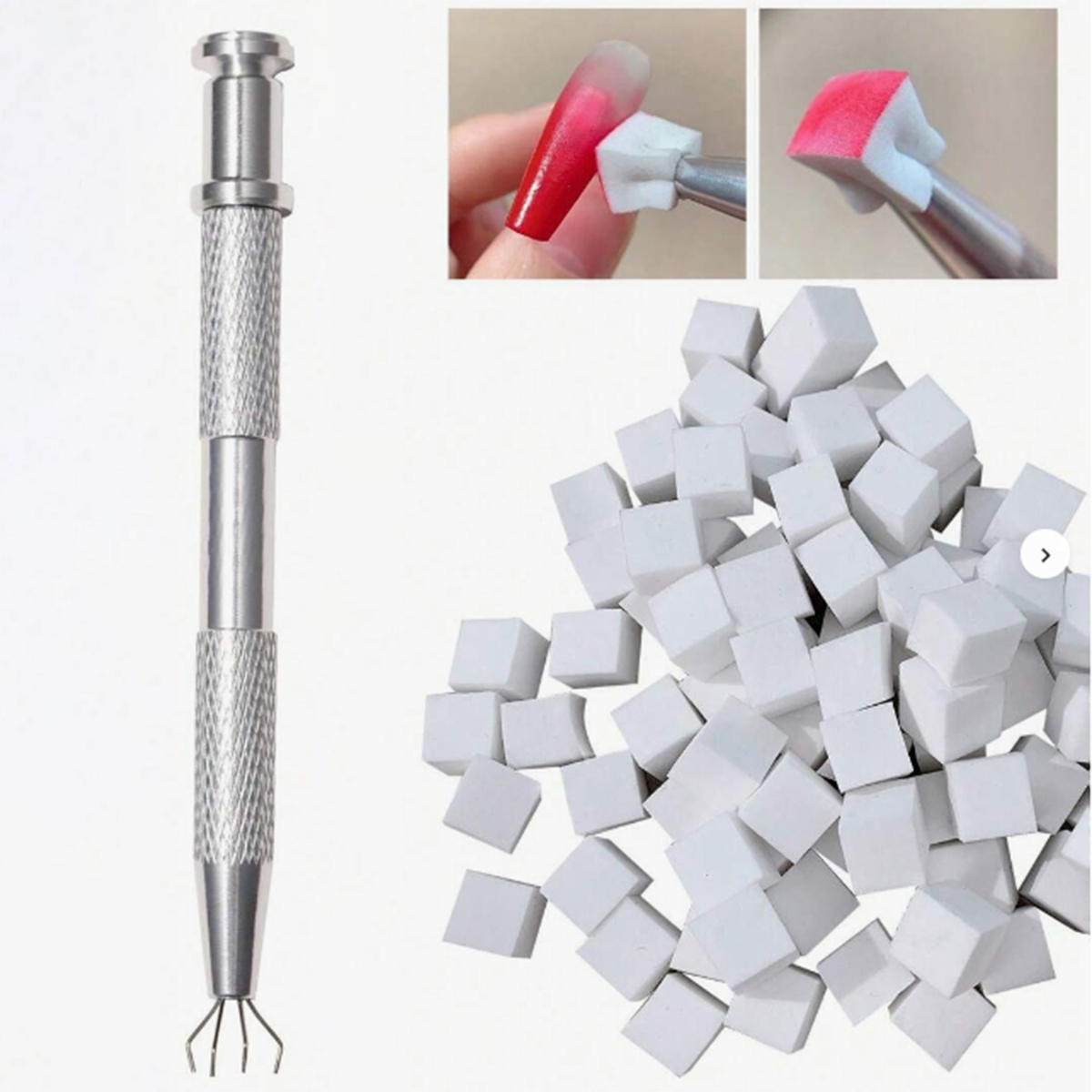 1 zestaw 100 szt. Gąbek do pie – Nail File Titanium recenzja i cena